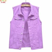 【HOT】✾♨ and New Sleeveless Jacket Womens Single-breasted Lapel Vests Coat Fashion Top Waistcoat S-6XL