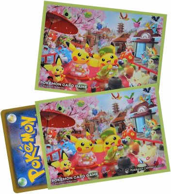 [Pokemon Japan] Sleeve - ลายพิเศษฉลองเปิด Pokemon center สาขา Kyoto Hannari tea party pretend 2019 ลิขสิทธิ์แท้ Pokémon Center สลีฟ, ซองการ์ด, ซองใส่การ์ด, Sleeve