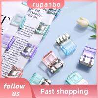 RUPANBO039392692เครื่องเย็บกระดาษขนาดเล็กที่หนีบกระดาษลูกอมที่คั่นหนังสือโลหะสีทึบใสมีประโยชน์ต่อผู้ถือหน้าเอกสาร