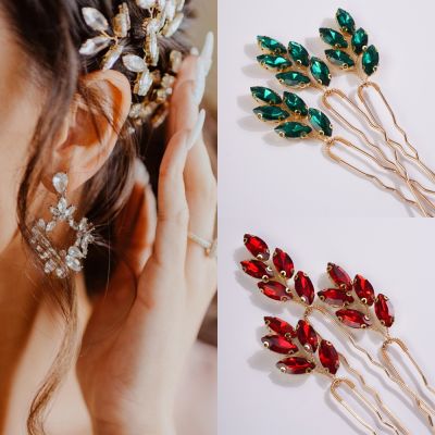 【CW】 10 Color Rhinestones Little Bride Wedding Hair Pins Bridal Piece Accessories for and