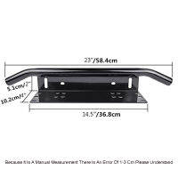 Front Car License Plate Light Frame Aluminum Alloy Light Plate Support Suv Auxiliary Light Frame Suv Led Light Bar