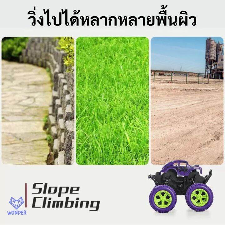 รถของเล่น-รถวิบาก-รถบิ๊กฟุต-4x4-ล้อใหญ่-หมุนได้-360-องศา-ใช้มือไถเล่น-big-wheel-4x4-big-foot-ไม่ใช้แบตเตอรี่-ของเล่นรถ-รถของเล่นเด็ก-toy-bs036