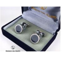 GIORGIO DEL SARTO CUFFLINK Grey คัฟลิงค์ กระดุมข้อมือสีเทา