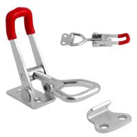 100Kg Quick Toggle Clip Clamp Heavy Duty Bench Clamp For Drawer Box Chest Tool Holding Down Sheet Adjustable Metal Toggle Clamp