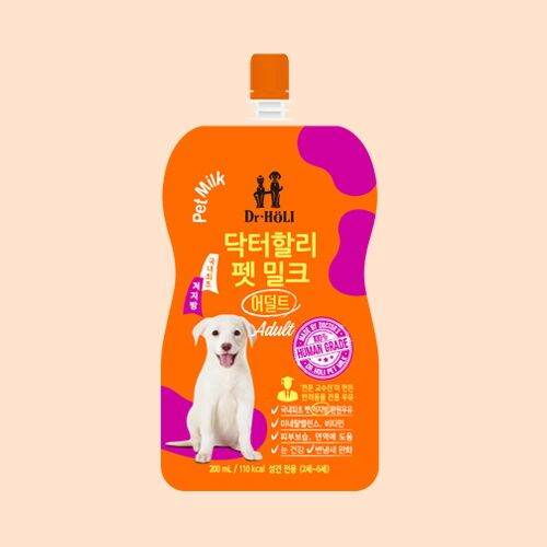 dr-holi-pet-milk-pouch-นมสำหรับสุนัข-200ml-adult-for-dog-นมเกาหลี-นำเข้าจากเกาหลีแท้