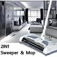 2 in 1 Sweeper &amp; Mop ไม้กวาด และ ไม้ถูพื้น ไฟฟ้า หมุนได้ 360° องศา / สีขาว