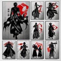 Bleach Kurosaki Lchigo อะนิเมะญี่ปุ่นงานศิลปะภาพวาดผ้าใบ Wall Art พิมพ์ภาพสำหรับห้องนั่งเล่น Kids Room Modern Home Decor