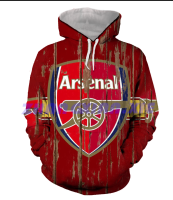 （xzx  31th）  (all in stock xzx180305)Arsenal English Premier League 3D full printing High quality customizable 2023 new Hoodie 46