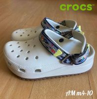 CROSC Classic Hiker Solar Clog รองเท้าลำลองผู้ใหญ่ ผู้ชาย ผู้หญิง [สี off white] size: M4-M10 รองเท้าแตะ