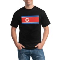 Cool Daily Wear Mens Retro T-Shirt North Korean Flag Korean National Patriotic Various Colors Available
