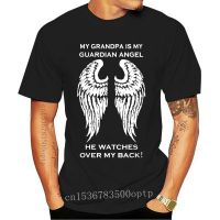 New Men t shirt My Grandpa is my Guardian Angel He watches over my back Women t-shirt