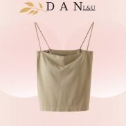 Áo Bra 2 Dây Có Đệm Mút Chất Cotton Co Dãn Thấm Hút Thoáng Mát Cho Nữ DAN