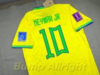 National 2022 !! : เสื้อทีมชาติ บลาซิล เหย้า 2022 Brazil Home 2022 + 10 NEYMAR &amp; อาร์มบอลโลก !!