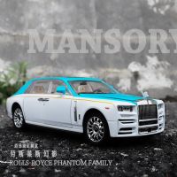 1:24 Rolls Royce Phantom High Simulation Diecast Metal Alloy Model Car Pull Back Sound Light Car Children Gift Collection A428