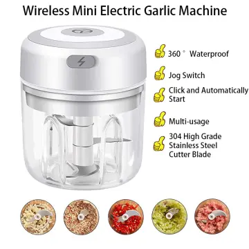 250ml Mini USB Wireless Electric Garlic Masher Press Mincer Meat Grinder
