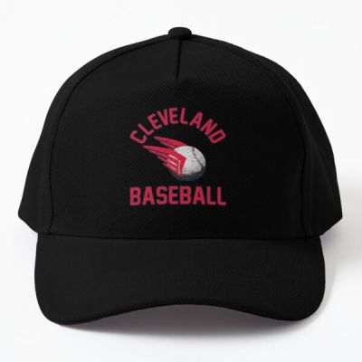 Cleveland Baseball Retro Vintage Jersey Baseball Cap Hat Solid Color Black Printed Hip Hop Spring
 Women Casual Sport Fish