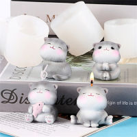 Handmade Supplies Epoxy Resin Home Decor Clay For DIY Soap Crafts Cat 3D Shape Cute Candle