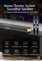 JY Audio รุ่น 600K เครื่องเสียง ร้องคาราโอเกะได้ 3D Surround &amp; Dolby Home Theater Bluetooth Karaoke Sound Bar 200W มีไมค์ไร้สาย 2 อัน เพิ่มพลังเสียงให้ทีวี ประกัน 1 ปี