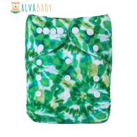 ALVABABY Reusable Pocket Diaper Washable Cloth Nappy Printed Nappy With 1Pc Microfiber Insert