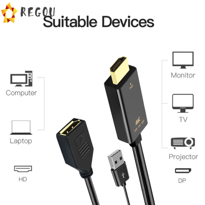 สายแปลง-hdmi-ใช้งานร่วมกับ-dp-ขนาดใหญ่ความละเอียดสูงใช้กับจอคอมพิวเตอร์โดยใช้-hdmi