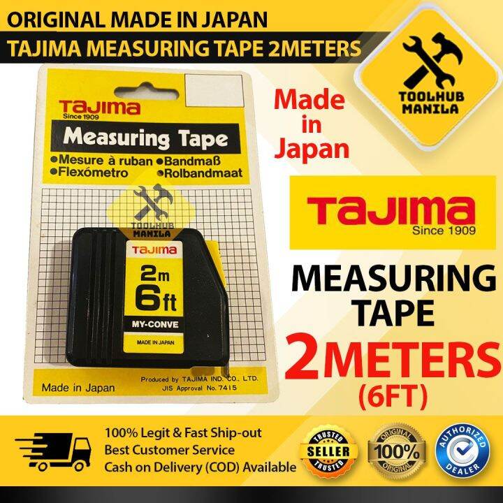 ORIGINAL TAJIMA Measuring Tape 2M 2 Meters (MADE IN JAPAN) Lazada PH