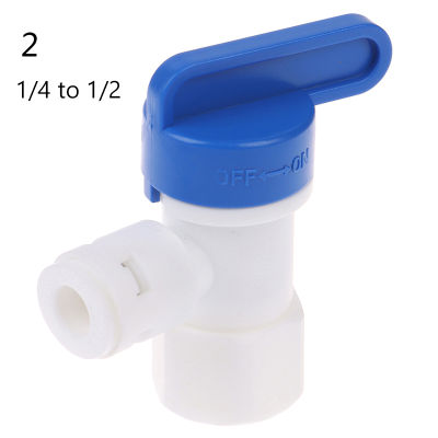 💖【Lowest price】MH 1/4 "Ball Valve Inline TAP Quick Connect PUSH Fit RO Water Reverse Osmosis