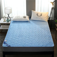 Solid color Waterproof Bed Sheet For Mattress Pad &amp; Topper With Band Bed Protector Waterproof Mattress Protector Pad Cover