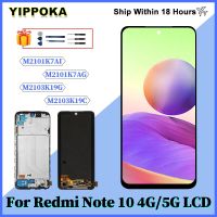 New Super AMOLED For Xiaomi Redmi Note 10 4G LCD Display M2101K7AG Screen Digitizer Assembly For Redmi Note 10 5G LCD M2103K19G Wireless Earbuds Acces