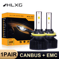 HLXG h11 led Canbus h4 H13 H8 H9 H7 LED H1 9007 9006 HB4 HB3 9005 headlight 20000LM 6000K Auto Lamp Car Bulb free shipping Light