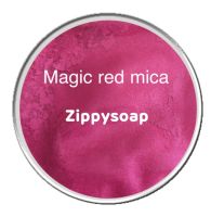 Mica magic red   ไมก้า ชมพูแดง 30 g 002780 สีประกาย สีชิมเมอร์ สีแวววาว ไมก้า สีติดทน สีละลายน้ำมัน สีใส่สบู่ สีเครื่องสำอางค์ สีแร่ธาตุ