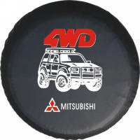 Mitsubishi Cheetah Spare Tire Cover Pajero V31V33V97v71V73 Black King Kong Cavalry Flying Car Rear Spare Tire Cover VJMD