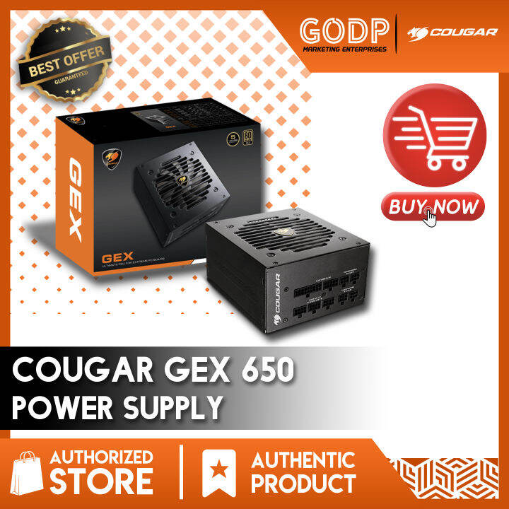[ COUGAR ] GEX650 650W AC100-240V high-quality 80 Plus Gold certified ...