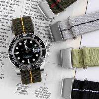 ☌ Elastic Nylon Watch Strap 18mm 20mm 22mm Black Green Gray Multi Colors Watch Band Accessories Suitfor Military Watch Strap