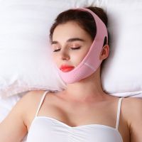 【cw】 Face Band Sliming Bandage V Shaped Breathable Soft Facial Tighten Lifting for Female