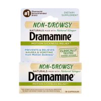 ?พร้อมส่งที่ไทย? Dramamine Motion Sickness Relief - Non-Drowsy Naturals   นำเข้า แท้ 100%