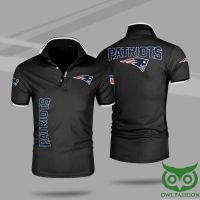 2023 new design- NFL New England Patriots Premium 3D Polo Shirt jersey（free nick name  logo）