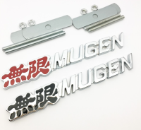 โลโก้ ติดกระจังหน้า งานโลหะ มุเก็น ฮอนด้า Metal Car-styling Emblem Badge Decal Sticker for Honda Mugen Badge Emblem jazz civic accord brio city