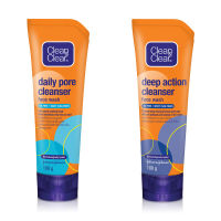 คลีนแอนด์เคลียร์ โฟมล้างหน้า Clean &amp; Clear 100 กรัม daily pore / deep action face washl Unimall_Th