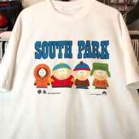 [S-5XL]2023เสื้อยืดผ้าฝ้าย เสื้อยืดแขนสั้น คอกลม ผ้าฝ้ายแท้ พิมพ์ลายการ์ตูนอนิเมะ South park park แฟชั่นฤดูร้อน สําหรับผS-5XL