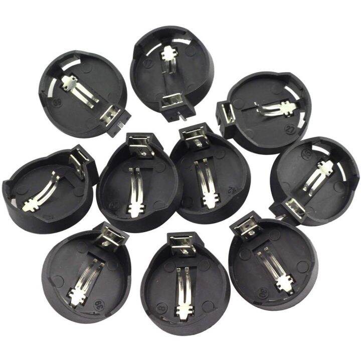 FPXR8 10PCS Battery Plastic Button Socket Box Battery Socket Storage