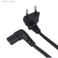 ❉☏✧ Double Elbow Angled EU 2 Pin Plug to IEC 320 C7 female Portable Conversion Power Cable 100cm/300cm