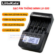 Bộ Sạc Pin Chính Hãng Liitokala Lii-500+ nguồn kiểm tra được Dung Lượng