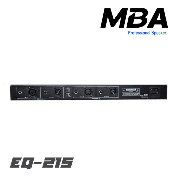 mba-eq-215-อิควอไลเซอร์-เครื่องปรุงเสียง-ทำซาวด์-อินเตอร์เฟส-สินค้าใหม่แกะกล่อง-รับประกันสินค้า-1-ปี