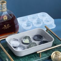 [COD] silicone ice tray large cube mold box quick-frozen creative commercial self-made square spherical