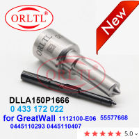 Orรอยเปื้อนดีเซลหัวฉีดน้ำมันเชื้อเพลิงหัวฉีด DLLA150P1666 0 433 172 022สำหรับ GreatWall 0 445 110 2930445110293 1112100-E06 55577668