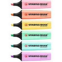 STABILO BOSS ปากกา ปากกาเน้นข้อความ ปากกาไฮไลท์ สีพาสเทล