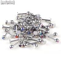 [HOT N] 20Pcs 16G Labret ตุ้มหูแบบเสียบ Punk ลูกบอลคริสตัล Tragus แหวนรูปริมฝีปาก Monroe กระดูกอ่อนหูต่างหูอัญมณีประดับร่างกาย