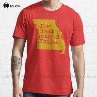 New The Great State Of Kansas T-Shirt Hawaiian Shirts For Men s-5xl summer shirts for men Unisex XS-4XL-5XL-6XL