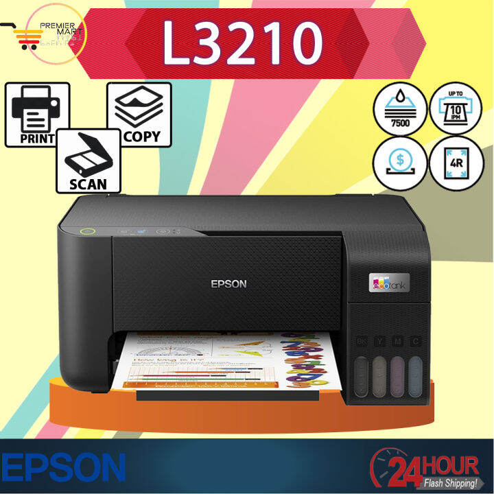 Epson EcoTank L3210 AllinOne Ink Tank Printer (Print, Scan, Copy