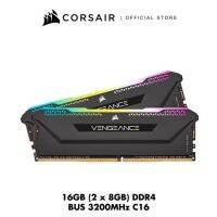 CORSAIR RAM VENGEANCE RGB PRO SL 16GB (2x8GB) DDR4 DRAM 3200MHz C16 Memory Kit — Black